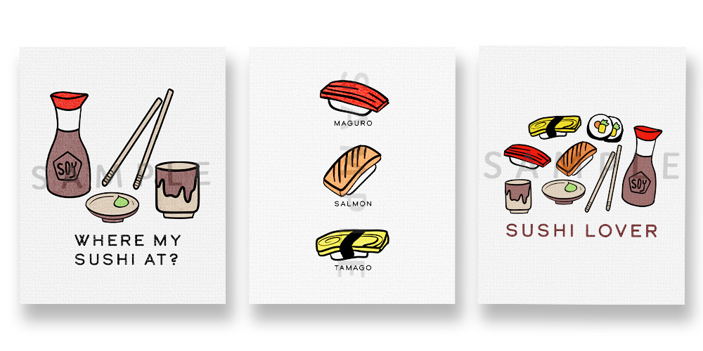 Sushi Desing Printables